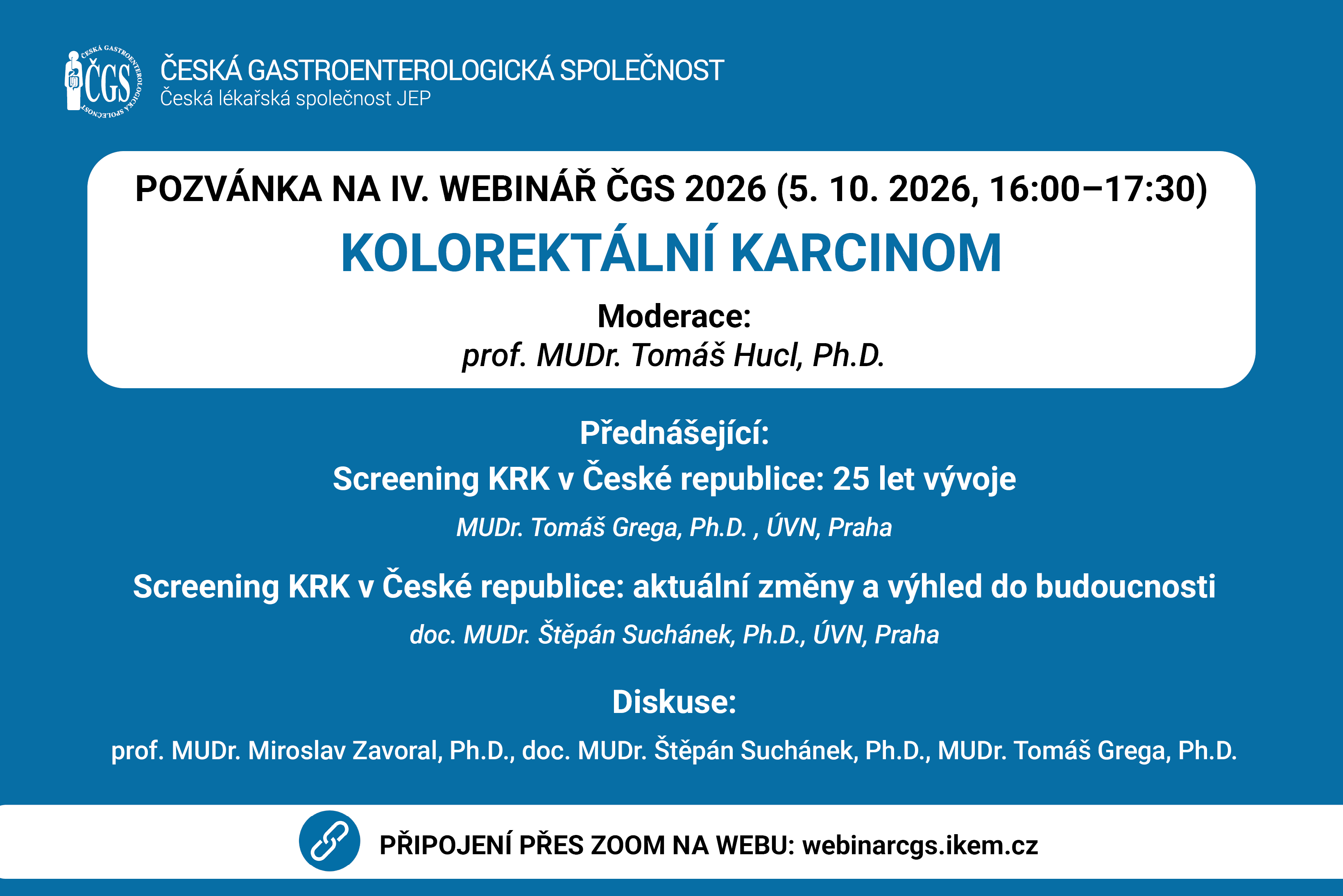 POZVÁNKA WEBINAR IV. WEB